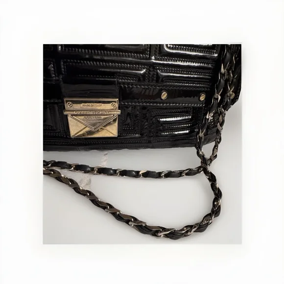 Gianni Versace Quilted Patent Leather Shoulder Bag - Picture 12 of 16